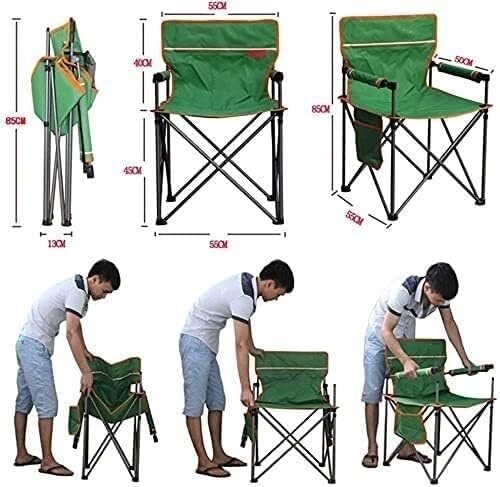 Outdoor Folding Chair - Ultralight Portable Camp Chair Beach Picnic BBQ Chair with Storage Bag Easy Fold for Camping Fishing &amp Outdoor Activities