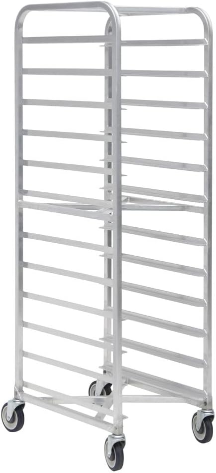HUBERT Aluminum Nesting X-Frame Rack - 25 L x 20 1/2 W x 70 5/8 H