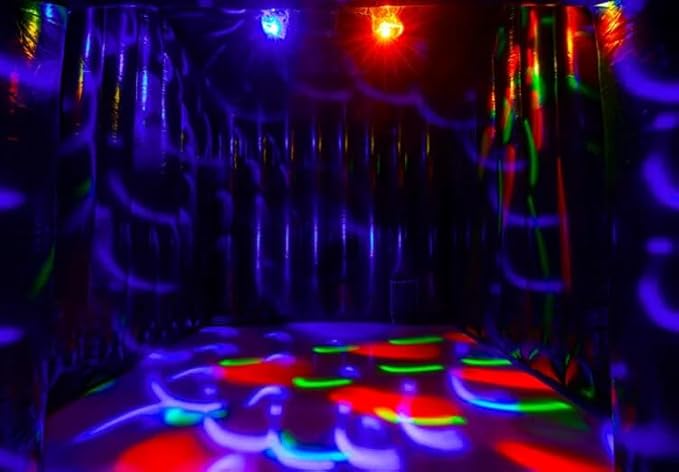 Inflatable Disco Nightclub Tent Led Lighting Mobile Colorful Portable Inflatable House Tent for Party Event （16.5x15ft with Blower ）