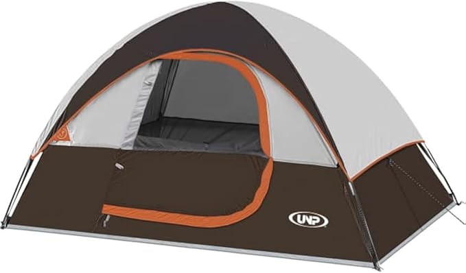 Camping Tent 2-4 Person Waterproof Windproof Tent with Rainfly Easy Set up-Portable Dome Tents for Camping…