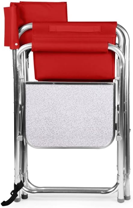PICNIC TIME NCAA Nebraska Cornhuskers Sports Chair with Side Table - Beach Chair - Camp Chair for Adults