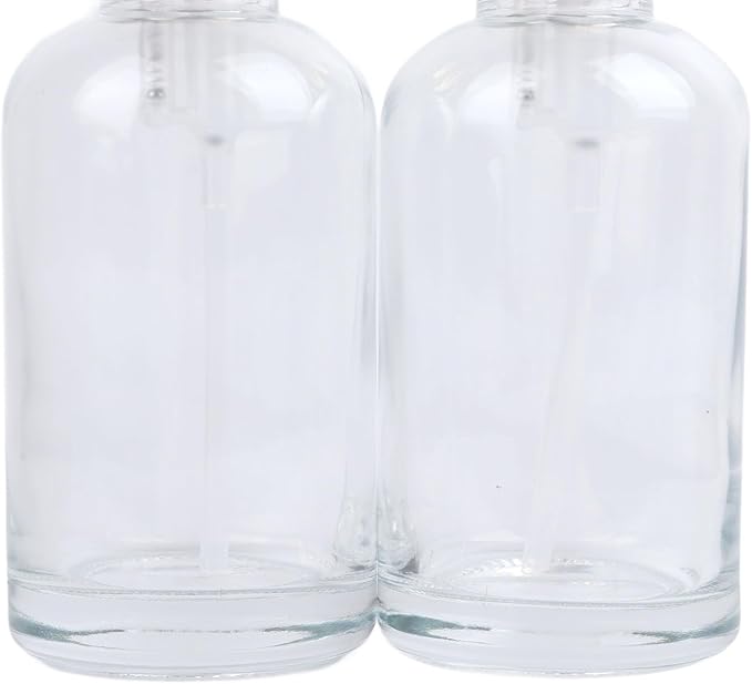 Fydun 2PCS Glass Syrup Pump Dispensers with 9 Labels and Silicone Funnel - Elegant Bar Accessory for Coffee Oils and Dressings - 500ml Acity - Gold Finish