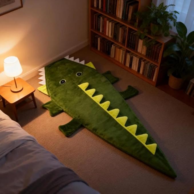 Animal Mouth Sleeping Bag Alligator Sleeping Bag Crocodile SleepingBag Fluffy Crocodile Shaped SleepingBags