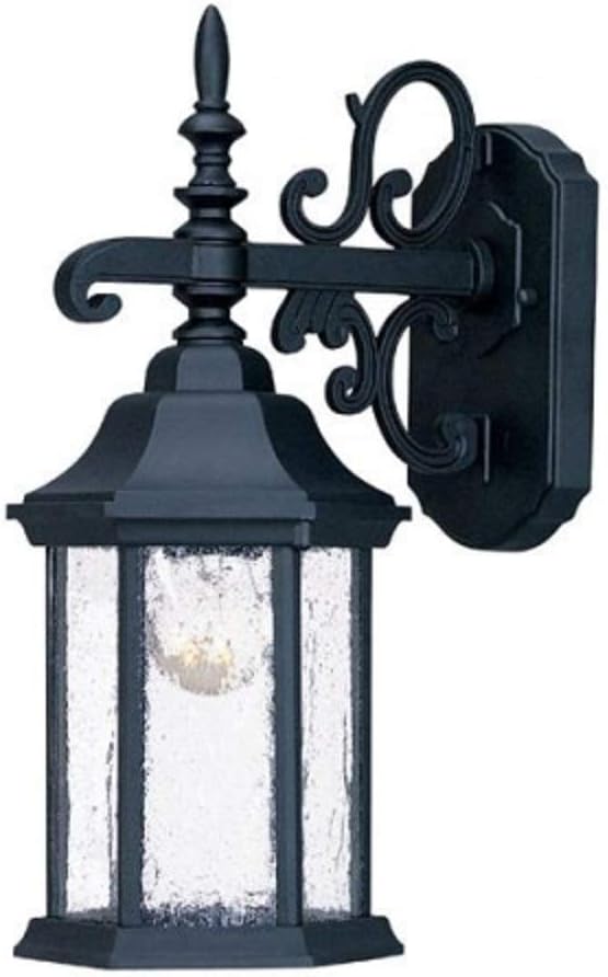 Acclaim 5184BK/SD Madison Collection 1-Light Wall Mount Outdoor Light Fixture Matte Black