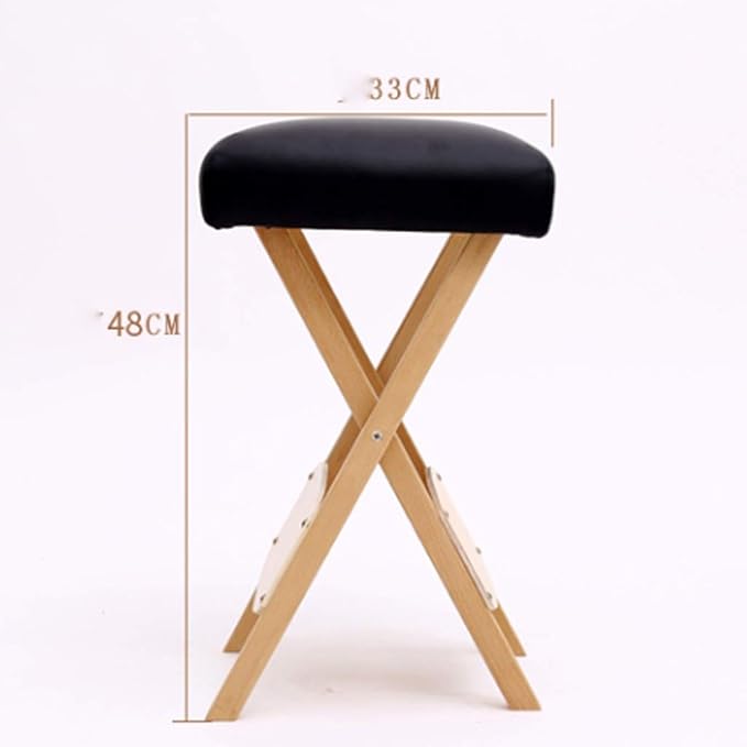 Solid Wood Folding Stool Portable Folding Stool Thickened Chair Outdoor Small Bench Shoe Changing Stool