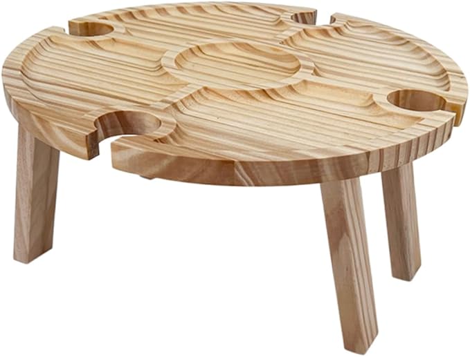 SUPVOX Portable Camping Table Compact Folding Outdoor Picnic Desk Wine Table for Beach
