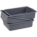 13 Liters Commercial Bus Tub Tote Boxes Plastic Dish Tub Wash Basin Set of 3
