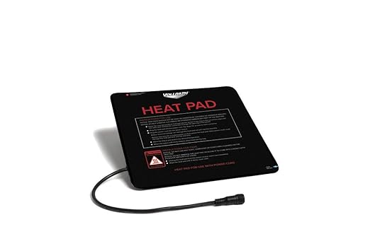 Vollrath VAC1212 Power Cord Delivery Bag Heating Pad 12 x 12 Black Lightweight High-Heat Performance Pad Keeps Food Hotter for Longer Fits Vollrath Delivery Bags Easy Preheat Design