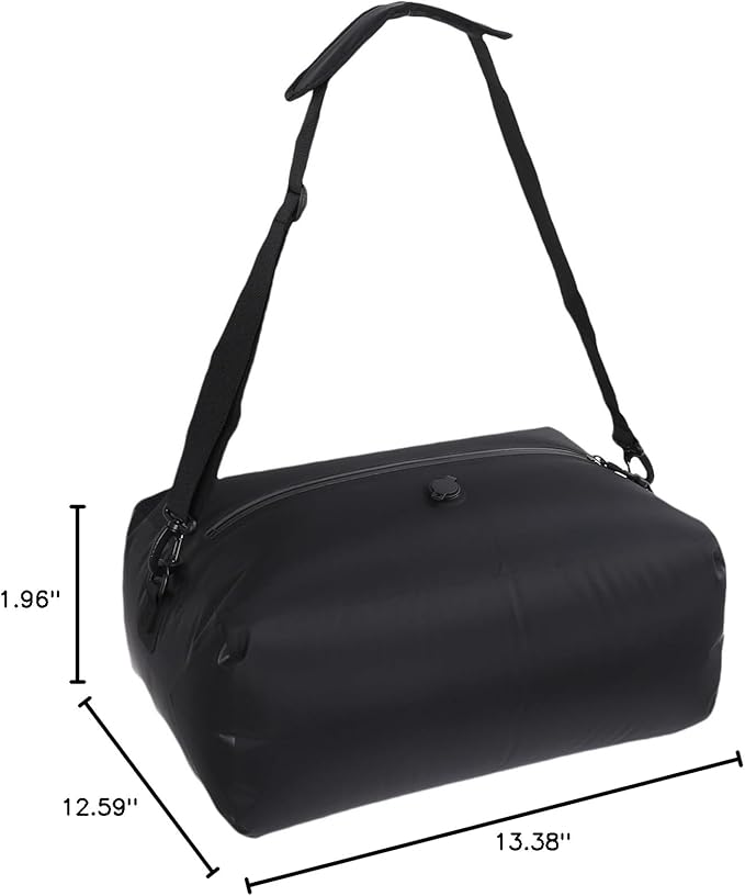 Ymiko TPU Vacuum Compression Bag with Shoulder Strap 70D Nylon TPU 20 to 35L Rainproof Compression Bag Ideal for Travel Gym Use Outdoor Camping
