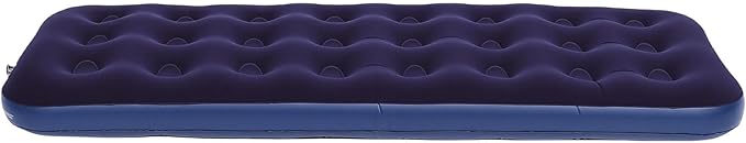 Inflatable Mattress Flocked PVC Single Blow Up Mattress Camping Sleeping Pad with Reinforced Material for Home Outdoor Camping Hiking