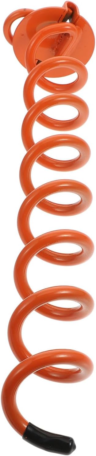 GANAZONO Heavy Duty Spiral Ground Stake Peg Large Orange Iron Ground Nail Fixator for Outdoor Lawn Camping Tent and Pet Tie