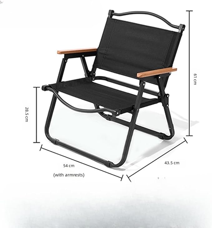 Portable Camping Chair Lightweight Folding Camping Chair with Carry Bag Durable Compact Outdoor for Adults Ideal for Beach Picnic Travel Sports