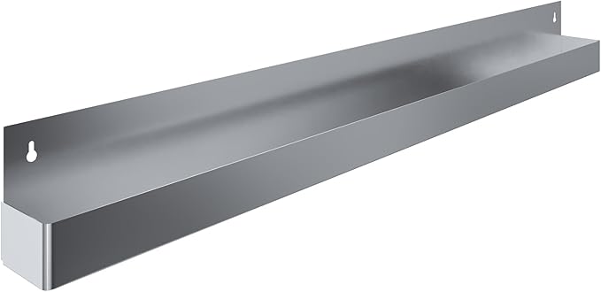 Stainless Steel Speed Rails - Bottle Rack for Bars Restaurants and Service Stations | Wall or Counter Mount (60 Single Rail)