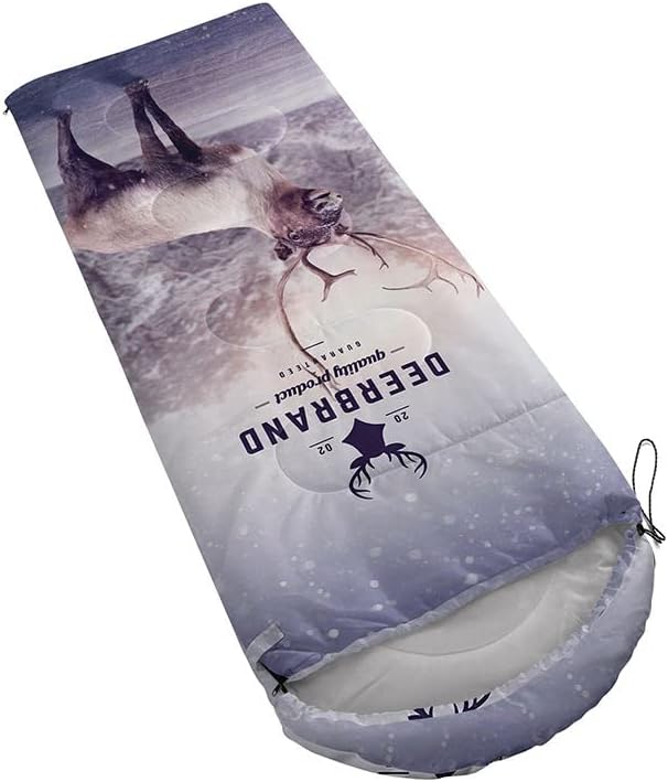 Sleeping Bag for Kids AdultsBrown Giraffe Fur Pattern-Lightweight Warm Portable Outdoor Indoor-Waterproof Cold Weather Resistant Sleeping Bag for Camping Hiking