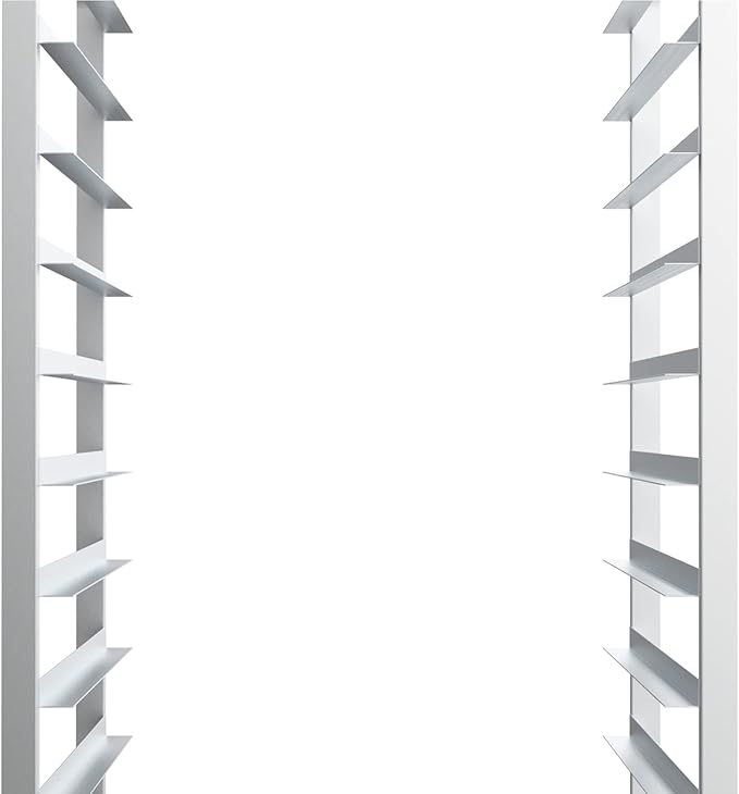 VINGLI 10-Tier Full/Half Sheet Pan Rack Aluminum Bakery Rack Speed Bakers Rack with Lockable Wheels for Home Commercial Kitchen Restaurant Cafeteria Dessert Shop 20 W x 26 D x 38 H
