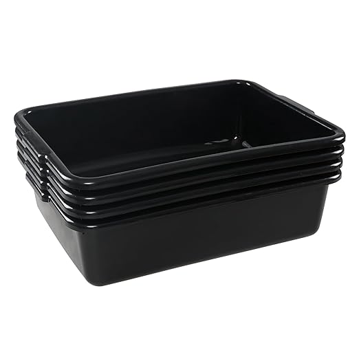 13 Liters Commercial Bus Tubs 4 Packs Bus Tubs Box/Wash Basin Tub