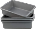 Cand Grey Commercial Bus Tubs 13 L Plastic Bus Box / Wash Basin 4 Packs