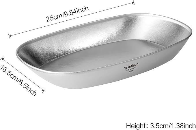 Titanium Plate Camping Picnic Tableware 32.1fl oz Cooking Utensils Extremely Light Dishes Bowl 106g (Ice Flowers)