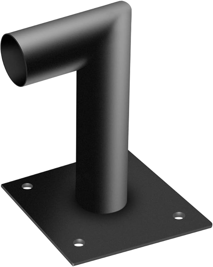 ledmo 90 Degree Wall Mount Bracket - L Shape Bracket Tenon Adaptor for Outdoor LED Parking Lot Light Dusk to Dawn Outdoor Commercial LED Shoebox Lights with Photocell Street Lighting Yard Fixture