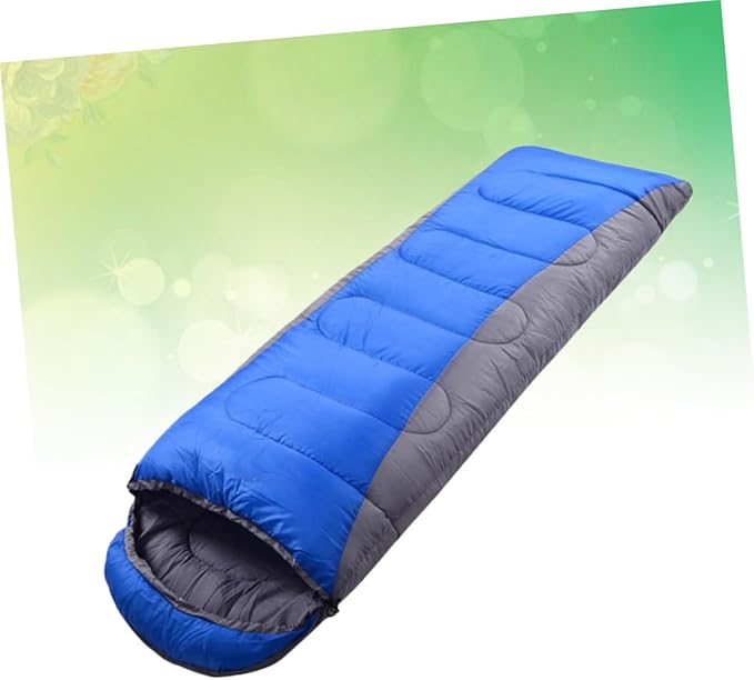 Winter Thickened Outdoor Camping Warm Envelope with Drawstring Hood for Hiking Backpacking and Cold Weather Survival Activities