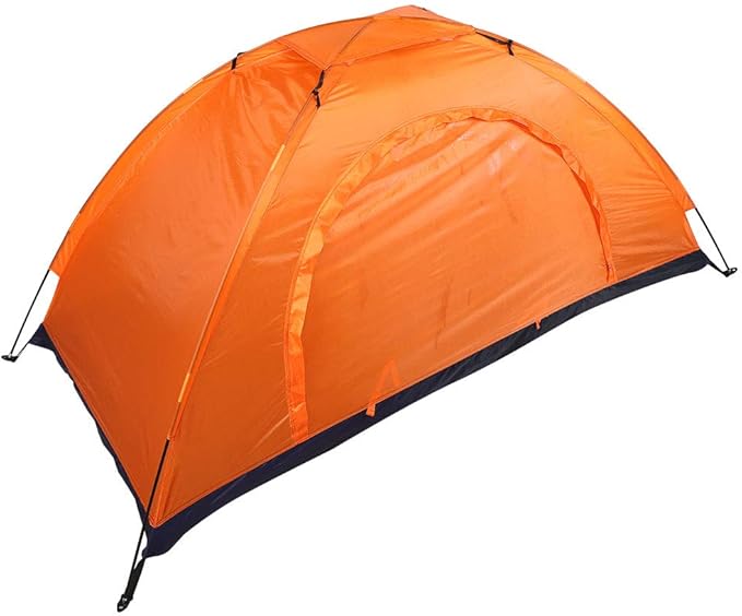 Pocreation Portable Tent Namiot 2 Osoby 1 Personne Made 1 Personne Namiot 2 Osoby of Fiberglass and Oxford Suitable for Camping Fishing Climbing Single Layer Tent with Round Door 3