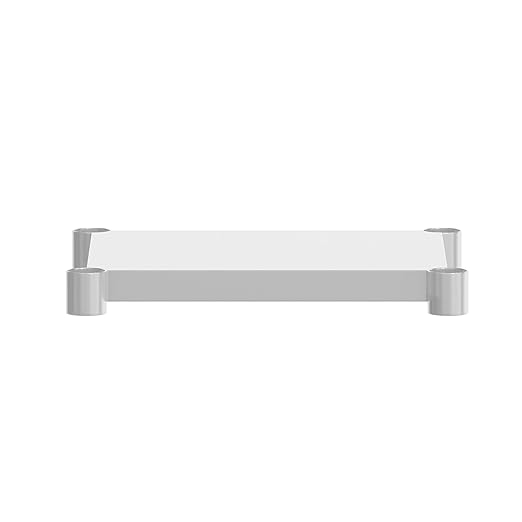 Flash Furniture Woodford Galvanized Under Shelf for Prep and Work Tables - Adjustable Lower Shelf for 24 x 36 Stainless Steel Tables
