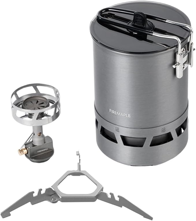Fire-Maple Petrel Quickboil Pro Ultralight Cooking System – Compact &amp Fast-Boiling Backpacking Stove Pot Set Ideal for Hiking Solo Camping Travelling Hunting Trips | Petrel Quickboil Pro Syste