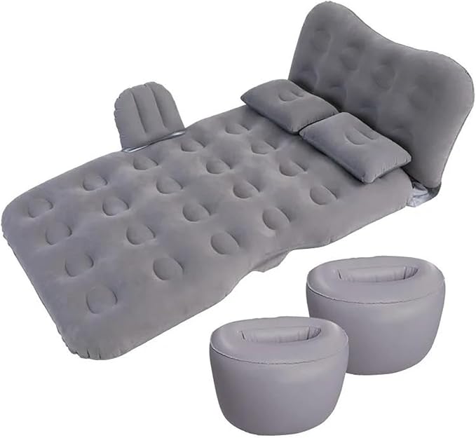 Camping Inflatable Mattress Car Inflatable Mattress Car Back Seat Sleeping Mat SUV Universal Mattress Portable Travel Air Mattress (Pig)