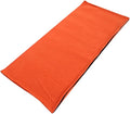 Fleece for Adults Portable Camping Sleeping Bags with Adjustable Zipper Breathable Design Lightweight Outdoor Hiking Travel Gear Orange