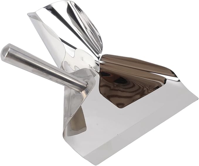 French Fries Shovel Rustproof Stainless Steel Food Scooper Popcorn French Fry Bagger Multipurpose Speed Scoop for Cinemas Buffets Carnivals Commercial Use