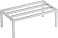 Aluminum Dunnage Rack 36 L x 20 W x 12 H 1650 lbs Load Capacity Commercial Food-Grade Floor Shelving for Patio Restaurant Kitchen Supermarket Garage.