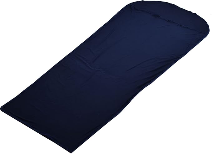 Sleeping Bag Liner Ultralight Polyester 200x80cm Compact Storage Bag - Multifunctional Elastic Design Breathable and Skin Friendly Ideal for Cold Weather Camping