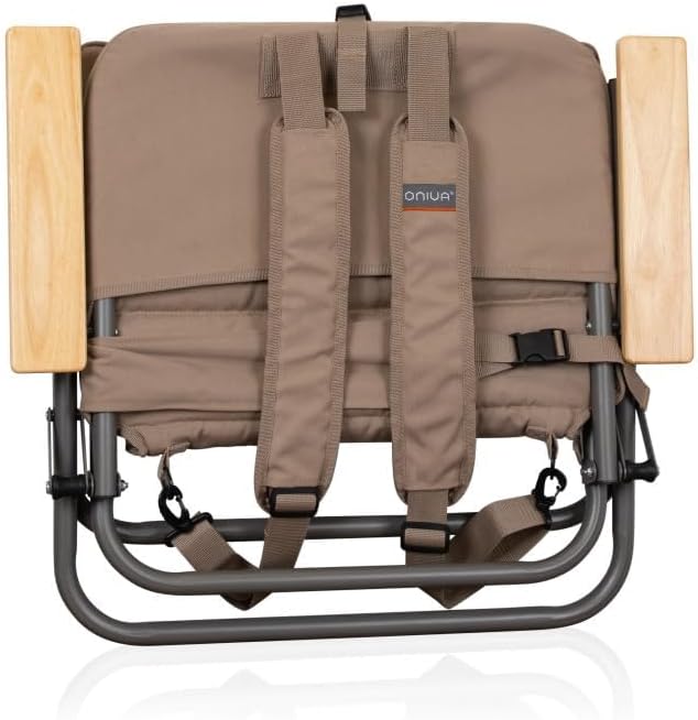 Picnic TIME Descanso Padded Beach Chair Low Camping Chair with Removable Washable Cover Backpack Beach Chair
