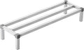 VEVOR Aluminum Dunnage Rack 48” x 14” Commercial Food Floor Rack 8” Off the Floor 1000 lbs Capacity All-Welded Aluminum Storage for Storage in Restaurants Kitchens Garages and Vehicles