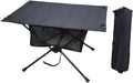 Portable Outdoor Side Table Folding Waterproofs Hiking Backpacking Fabric Metal Texture for Carrying Backpacking