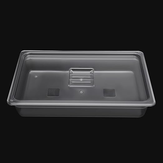 Hotel Pans 6 Pack Full Size 4'' Deep Clear Food Pans with Lids Commercial Stackable Food Pans Polycarbonate Transparent Food Storage Containers Freezer-Safe for Restaurant Hotel