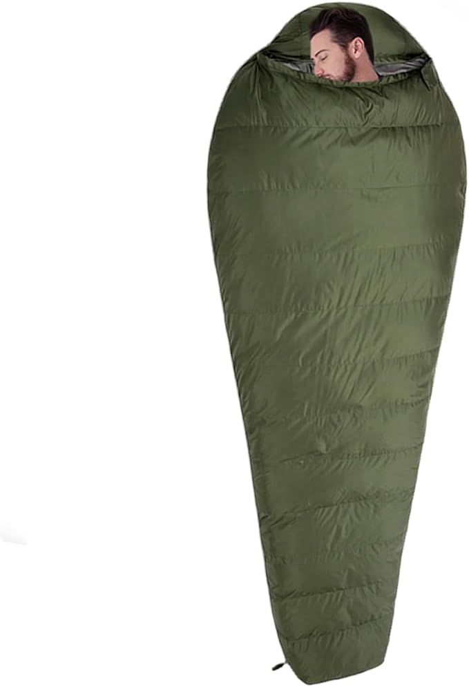 Winter Camping Cocoonn - Down Filled Thermal Sack Adult Outdoor Bedroll Lightweight Insulated Rest Gear Waterproof Cold Climate Slumber System Backpacking Overnight Warmth Solution | for Hiking