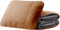 3-in-1 Pillow Blanket Convertible - 2-in-1 Pillow &amp Plush Fleece Blanket for Adults All Seasons Travel Accessory | Nap Office Camping Sofa &amp Airplane Essentials (Brown)