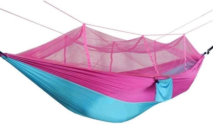 Hammock 260 * 140 cm Outdoor Camping Mosquito Net Net Hanging Portable Parachute Swing Indoor Expandable Double Bed Indoor Outdoor Camping Park (Color : Style 9) (Style 7)