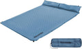Naturehike Camping Sleeping Pad Ultralight Camping Mat 2 Person with Pillow Fast Inflating Memory Foam Sleeping Pad for Hiking RV Camping Blue