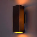 wowlite Modern Up Down Wall Lights Outdoor with Dusk to Dawn Photocell Sensor LED Outdoor Wall Lighting Waterproof Bronze Porch Lantern 13 Square Wall Sconce for House Garden Entrance
