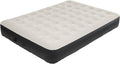 DIMAR GARDEN Queen Size Air Mattress with Built-in Pump Inflatable Flocked AirBed Blow Up Mattress