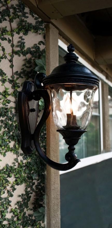 Maxim Carriage House VX-One Light Outdoor Wall Mount in Early American Style Made with Vivex Material for Coastal Environments