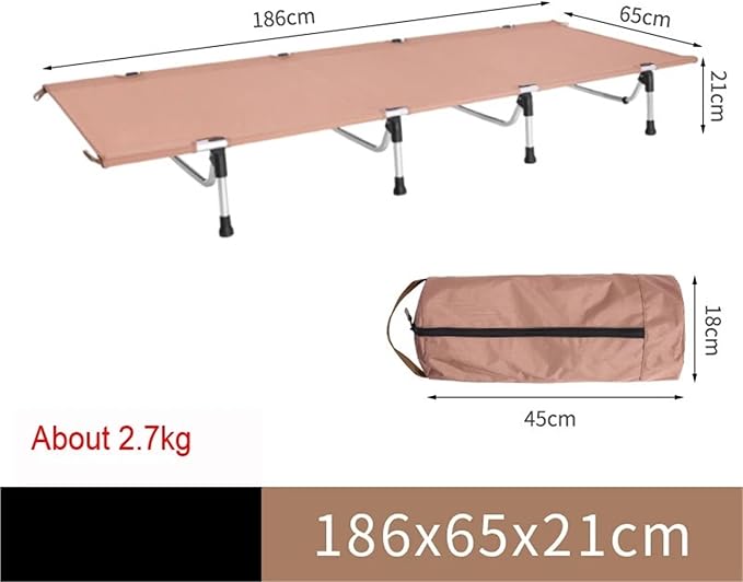 Ultralight Folding Bed Camping Single Cot Portable Travel Camping Bed Outdoor(Green)