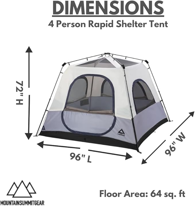 Caddis Rapid 4/6-Person Pop Up Tent for Easy Setup 4/6 Person Capacity for Camping by Caddis Sports Inc.