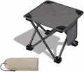 Portable Collapsible Stool for Mountaineering and Hiking Collapsible Stool Lightweight Folding Chair Suitable for Camping Outdoor Activities Fishing (3 Grey)