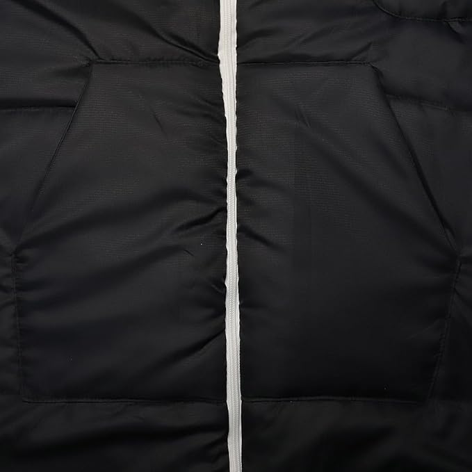 Thermotuff Wearable Sleeping Bag with Dual Hoodie Zippered Arm Holes Pockets &amp Adjustable Drawstring - Ideal for Camping Cold Weather Hiking and Stadium Sak Blanket