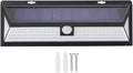 Solar Wall Light 118 LED Motion Sensor Outdoor Security Light 3 Lighting Modes Energy Saving Garden Light - Easy Install Solar Powered Light for Porch Yard Fence