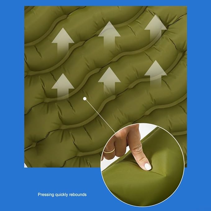 Portable Inflatable Mattress with Quick Foot Pump Ideal for Camping and Hiking Lightweight and Comfortable