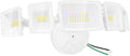 70W LED Flood Lights Outdoor Waterproof IP65 5 Heads Exterior Security Lights 6500K Super Bright Floodlight Fixture Outside Light for House Backyard White